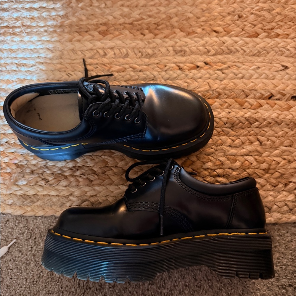 Dr. Martens Black Platform Shoes